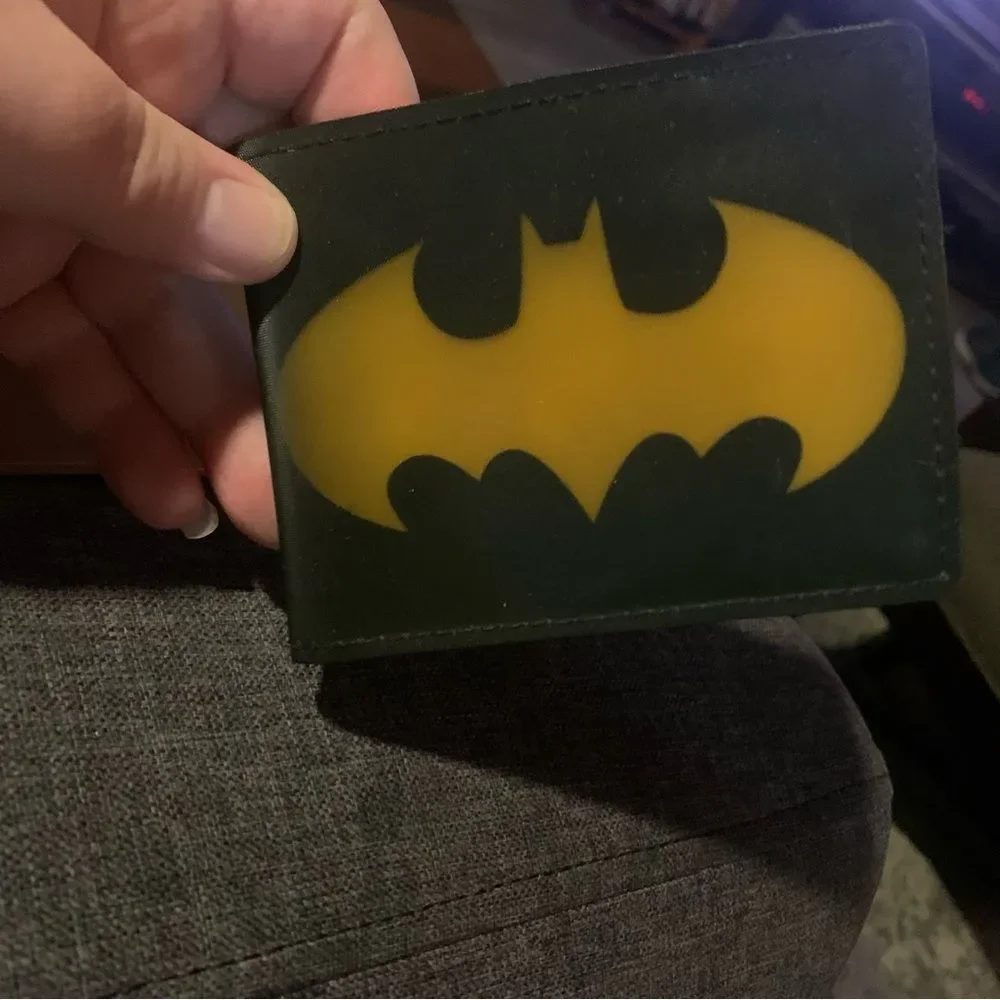 Men's Batman Wallet in Yellow and Black
